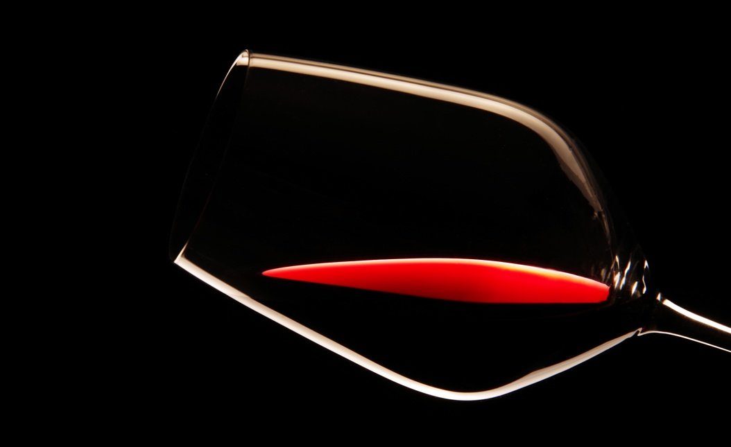 Verre de vin rouge Côtes-du-Rhône